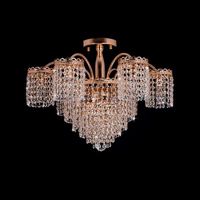 Люстра Eurosvet 3648/9 золото/прозрачный хрусталь Люстра Eurosvet 3648/9 золото/прозрачный хрусталь