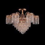 Люстра Eurosvet 3648/9 золото/прозрачный хрусталь 