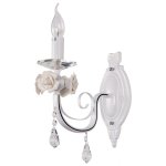 Светильник бра классическое с хрусталем 36720/1wWT CL Экономсвет