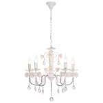 Люстра классическая с хрусталем Экономсвет 36720/5WT CL