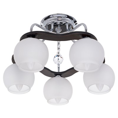 Люстра еврокаркас Экономсвет 37067/5CR+BK WT