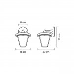 Светильник светодиодный уличный настенный Lightstar 375680 Lampione