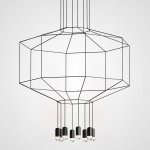 Подвесной светильник Via Wireflow polyhedral 0301 Octagonal D55