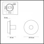 Светильник настенный бра Lumion 3783/1W ALOY