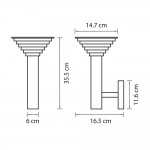 Светильник светодиодный уличный настенный Lightstar 379647 Piatto