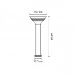 Светильник светодиодный уличный парковый Lightstar 379947 Piatto
