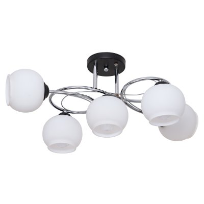 Потолочный светильник Экономсвет 380/5CR+BK WT