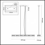 Светильник подвесной Odeon light 3818/60L VIVACE
