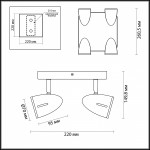 Светильник потолочный Odeon light 3824/4C REANNA