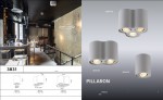 Потолочный накладной светильник Odeon light 3831/3C PILLARON