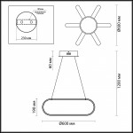 Люстра Odeon light 3839/99L PARAFANGO