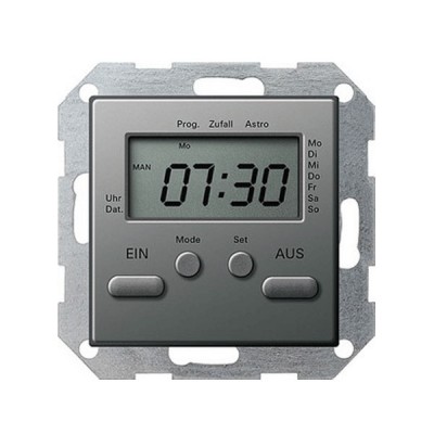 Gira E22 Сталь Электронный таймер в сборе (без рамки) (G38520)