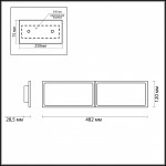Потолочный накладной светильник Odeon light 3870/30CL SUPER SLIM