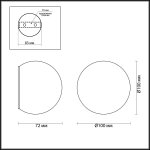 Настенный светильник Odeon light 3904/6WB PALLA