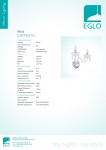 Светильник бра Eglo 39116 CARPENTO