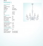 Люстра Eglo 39131 MEDUNO 1