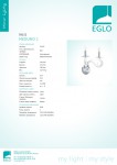 Светильник бра Eglo 39132 MEDUNO 1