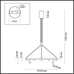 Подвесной светильник Odeon light 3918/48L BEVEREN