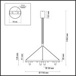 Подвесной светильник Odeon light 3918/63L BEVEREN