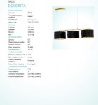 Подвесной светильник Eglo 39225 DOLORITA