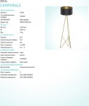 Торшер напольный Eglo 39231 CAMPORALE