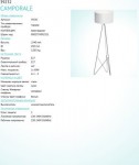 Торшер напольный Eglo 39232 CAMPORALE