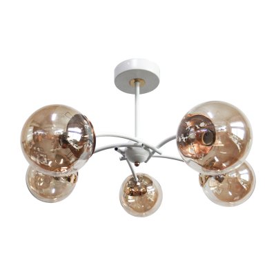 Люстра современная Экономсвет 39266/5WT+ZAB AMB