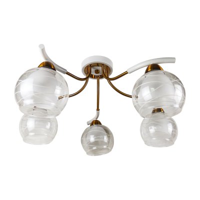 Люстра современная Экономсвет 39289/5WT+ZAB WT+CL