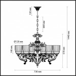 Люстра подвесная Odeon light 3942/8 CAPRI
