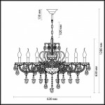 Люстра подвесная Odeon light 3946/8 BOCCIOLO
