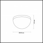 Настенно - потолочный светильник Odeon light 3986/18WL NEXUS