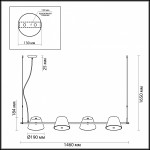 Светильник подвесной Odeon light 3991/4A CHARLIE