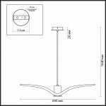 Подвесной светильник Odeon light 3993/1A VOLO