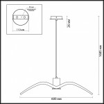 Подвесной светильник Odeon light 3993/1B VOLO