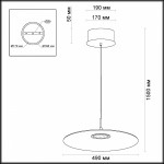 Светильник подвесной Odeon light 3995/18L MONA
