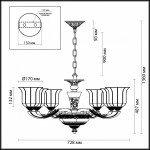 Люстра Odeon light 3997/6 MERANO