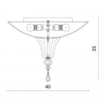 Светильник потолочный Divinare 4002/01 PL-2 Goccia