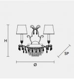 Настенный светильник Masiero CLASSICA 4010 A2+1