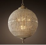 Люстра RH 19th c. Casbah Crystal Pendant 90 Loft Concept 40.1014.MT.BL.T1B