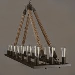 Люстра Square Large Loft Rope Light Loft Concept 40.101