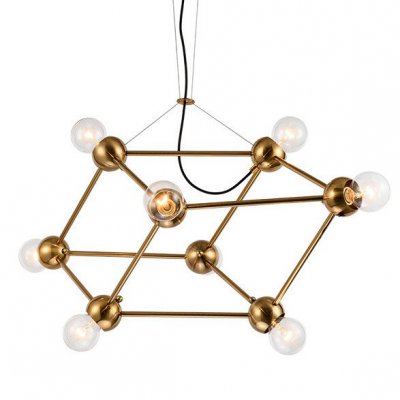 Люстра Molecule Gold Chandelier Loft Concept 40.1020