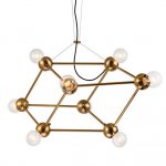 Люстра Molecule Gold Chandelier Loft Concept 40.1020