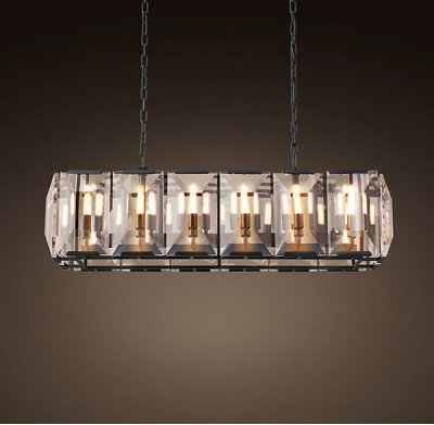 Люстра RH Harlow Crystal Square Chandelier 10 Loft Concept 40.1029.MT.BL.T1B