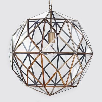 Люстра Glass & Metal Cage Pendant Loft Concept 40.1040.MT.BL.T1B Люстра Glass & Metal Cage Pendant Loft Concept 40.1040.MT.BL.T1B