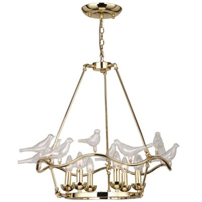 Люстра Dove Chandelier Glass Bird 6 Loft Concept 40.1048