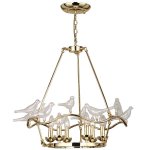 Люстра Dove Chandelier Glass Bird 6 Loft Concept 40.1048