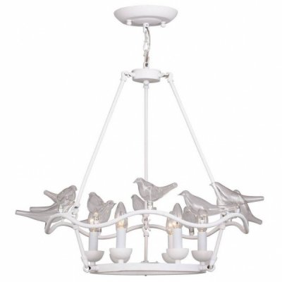 Люстра Dove Chandelier Glass Bird 6 White Loft Concept 40.1050