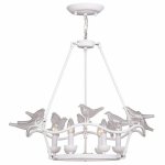 Люстра Dove Chandelier Glass Bird 6 White Loft Concept 40.1050