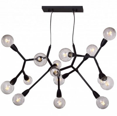Люстра Polygon Chandelier 15 Black Loft Concept 40.1068