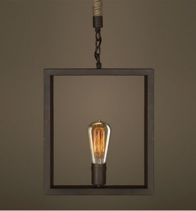 Подвесной светильник Quadrate Loft Rope Light Loft Concept 40.107.MT.BL.T1B